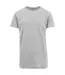 T-shirt Motif/style Long Femme Gris Chiné Build Your Brand-1