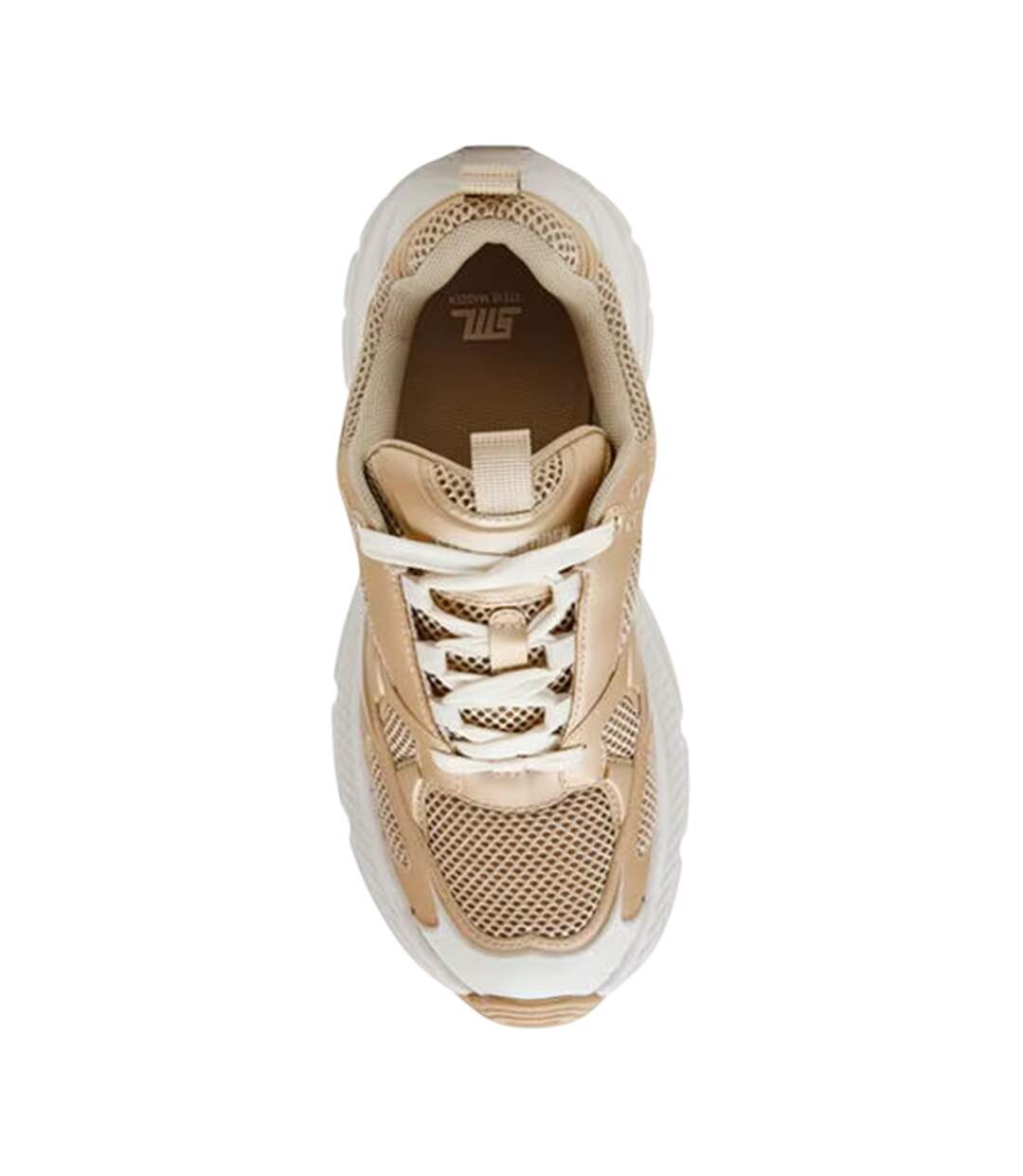 Chaussures De Marche Power Femme Jaune Or Blanc Steve Madden-2