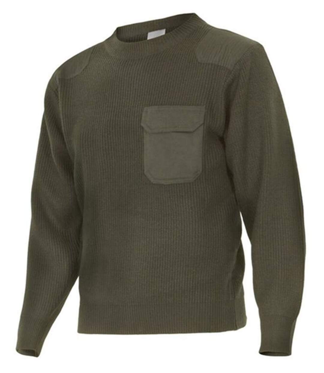 Pull col rond - Homme - VL100 - vert kaki chasseur