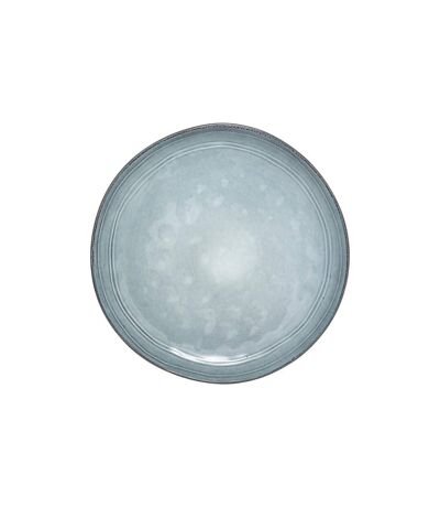 Lot de 6 Assiettes Plates Flower 26cm Bleu