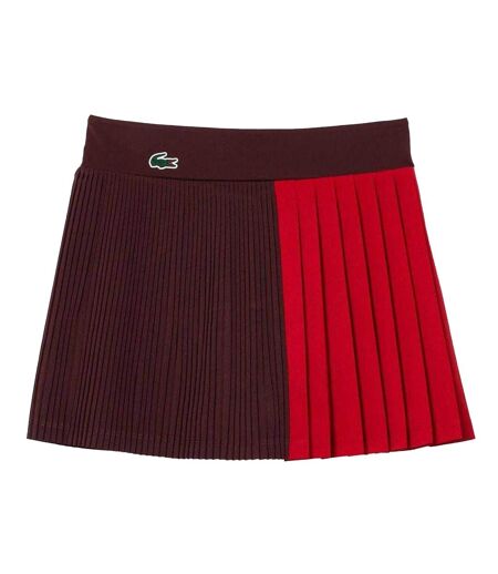Jupe Tennis Femme Rouge Bordeaux Lacoste