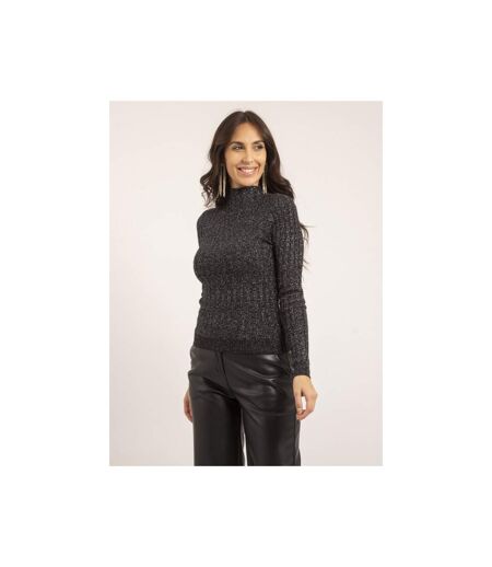 Pull fin col montant paillettes KABIANA - Dona X Lisa