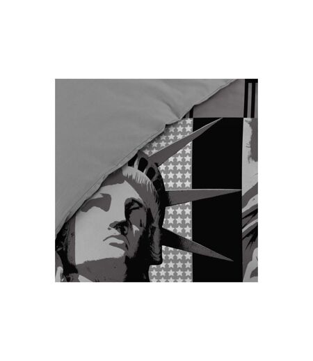 Parure de Lit 3 Pièces Big City 260x240cm Gris