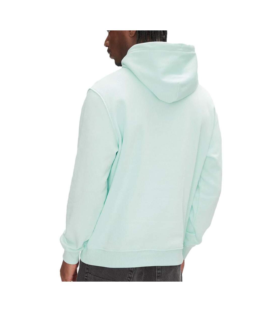 Sweat à capuche homme turquoise tommy hilfiger linear logo - m-2
