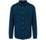 Chemise en lin - Homme - PATS504 - bleu peacock-1