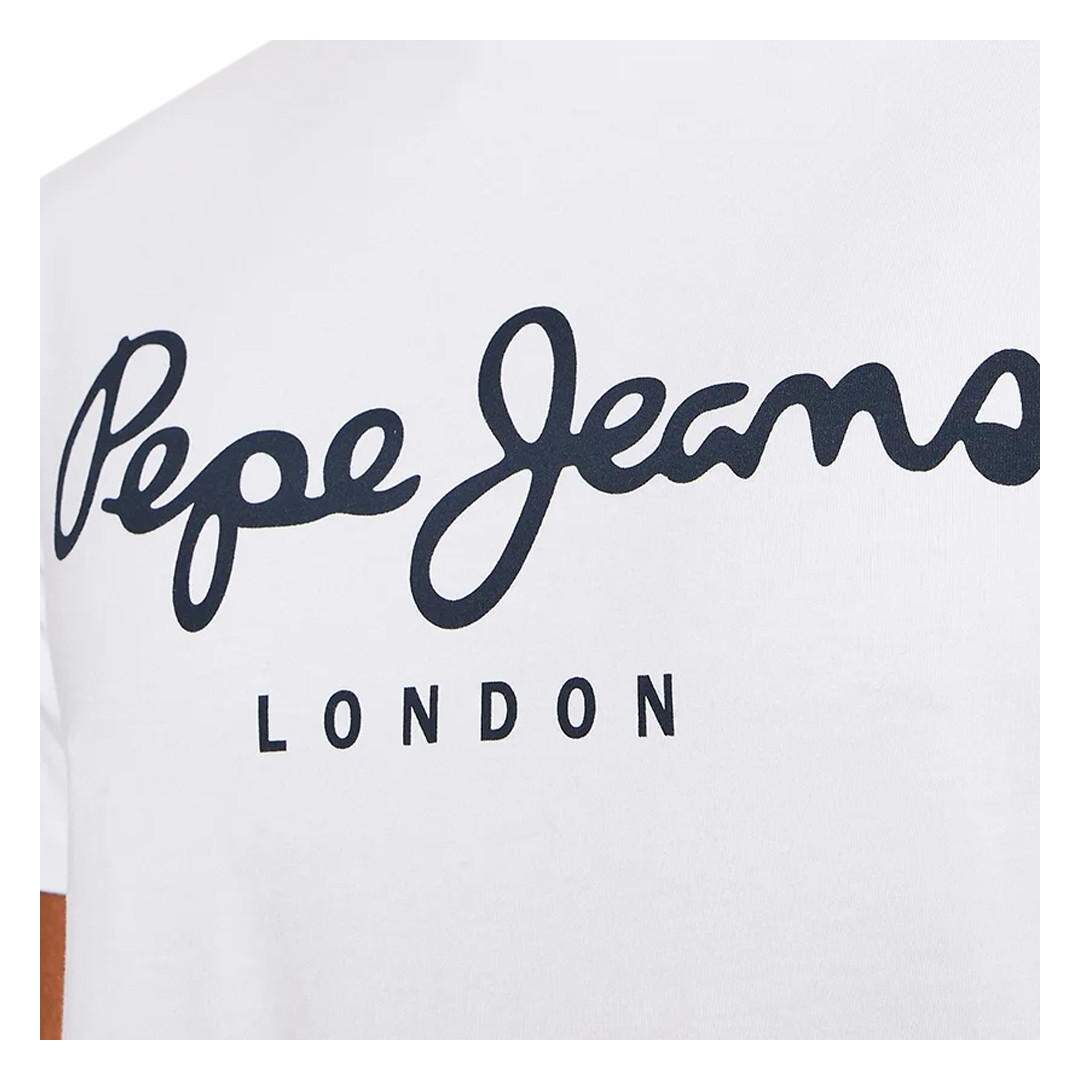 T-shirt Blanc Homme Pepe Jeans Original Stretch - L-3