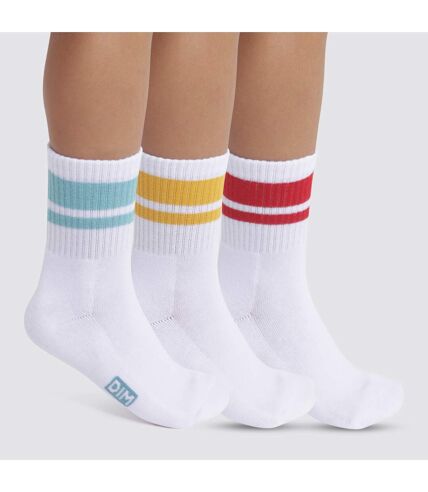 Lot de 3 paires de chaussettes rayées Dim Sport