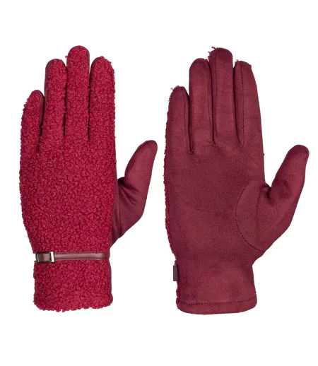 Womens/ladies Pisa Sherpa Winter Gloves Mulberry Trespass