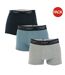 Pack Of 3  Mens Cotton Boxer Shorts  Multicoloured Ted Baker-1