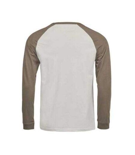 Mens Unlabeled Long-sleeved Baseball T-shirt Cement Clay Tee Jays