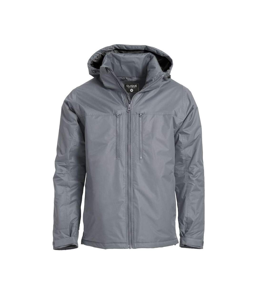 Mens Kingslake Waterproof Jacket Grey Clique-1