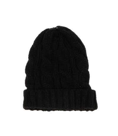 Bonnet Noir Femme Infinitif Paris Links - Taille unique