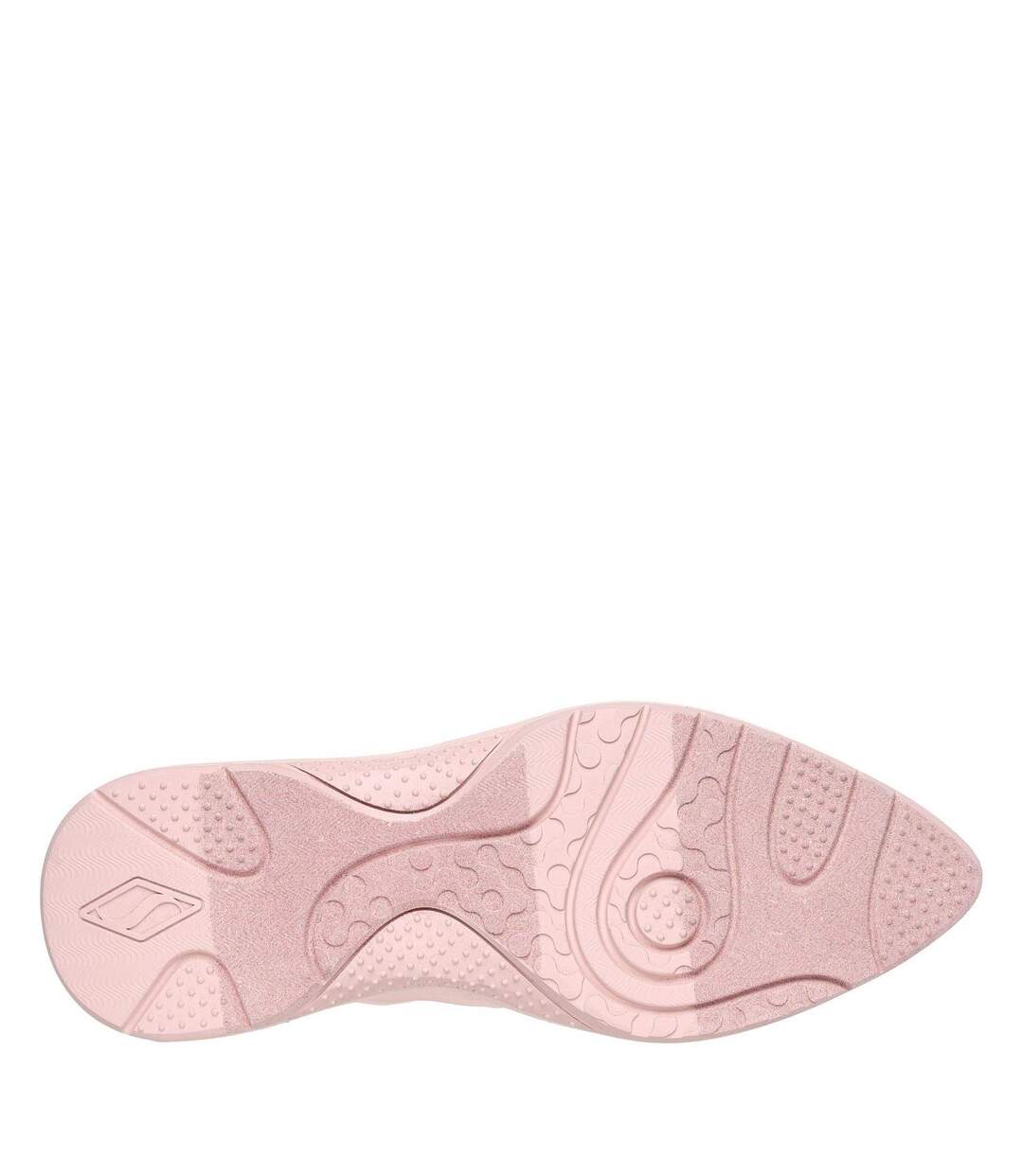 Womens/ladies Hot Melt Trainers Blush Skechers-4