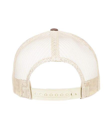 Casquette Trucker Adulte Marron Beige Flexfit