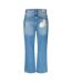 Womens/ladies Denim Patch Boyfriend Jeans Blue Kangol-2