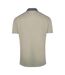 Unisex Adult Contrast Striped Striped Neckline Polo Shirt Beige Cavalli Class-2