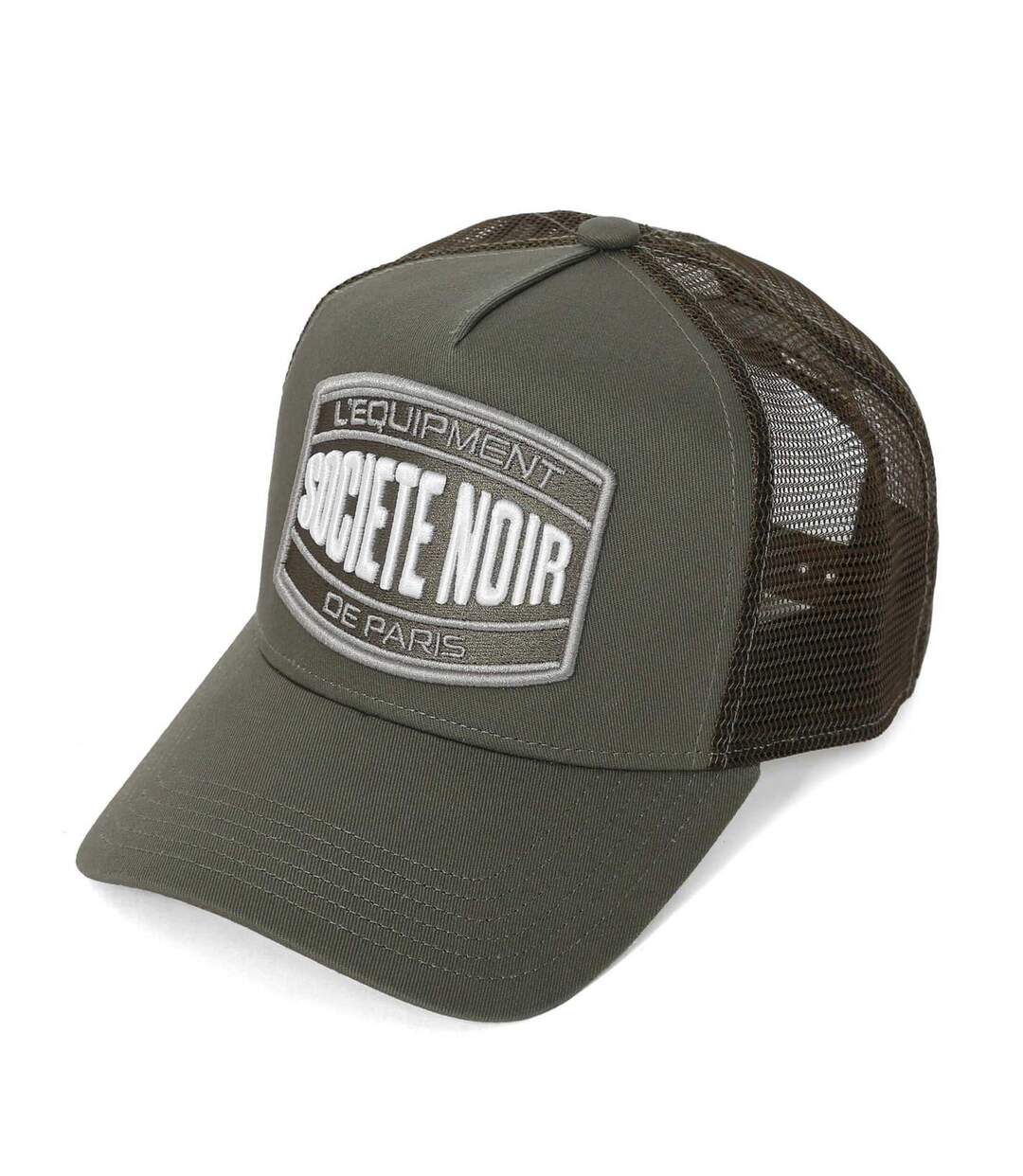 Unisex Adult Trucker Cap Khaki Green Societe Noir-1