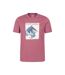 T-shirt Explore Homme Rose Foncé Mountain Warehouse-1