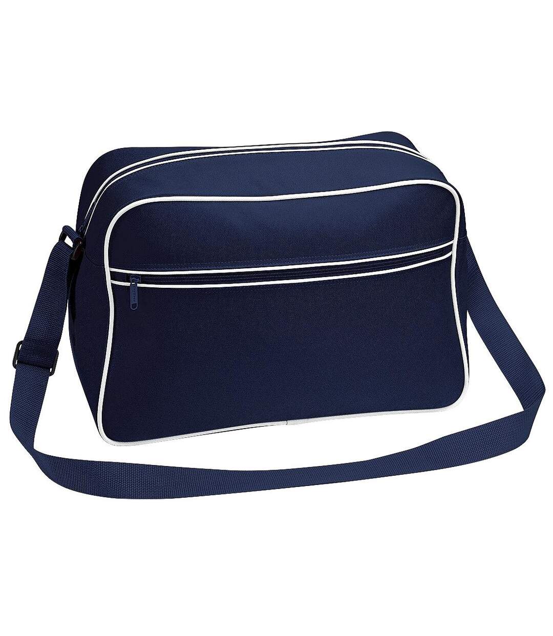 Sac À Bandoulière Rétro 18 Litres Taille Unique Bleu Marine Blanc Bagbase-1