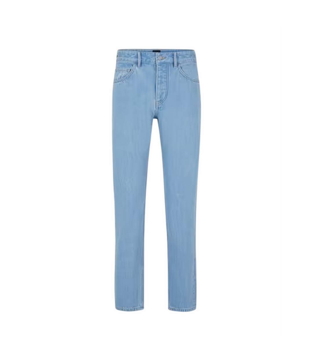 Mens Denim 5 Pockets Straight Jeans Pastel Blue Boss-2