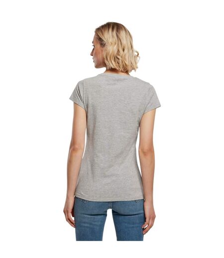 T-shirt Basique Pour Femmes/femmes Gris Chiné Build Your Brand