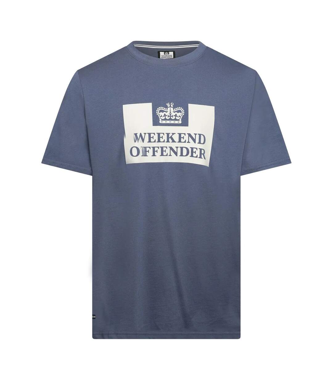 T-shirt Motif/style Imprimé Graphique Mcmoney Homme Bleu Foncé Argenté Weekend Offender-1