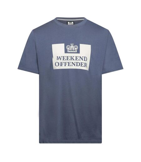 T-shirt Motif/style Imprimé Graphique Mcmoney Homme Bleu Foncé Argenté Weekend Offender