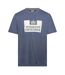 T-shirt Motif/style Imprimé Graphique Mcmoney Homme Bleu Foncé Argenté Weekend Offender-1