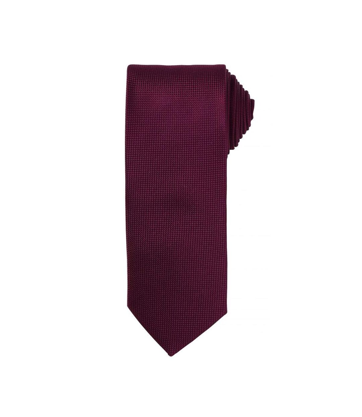 Premier Mens Micro Waffle Formal Work Tie (Aubergine) (One Size)