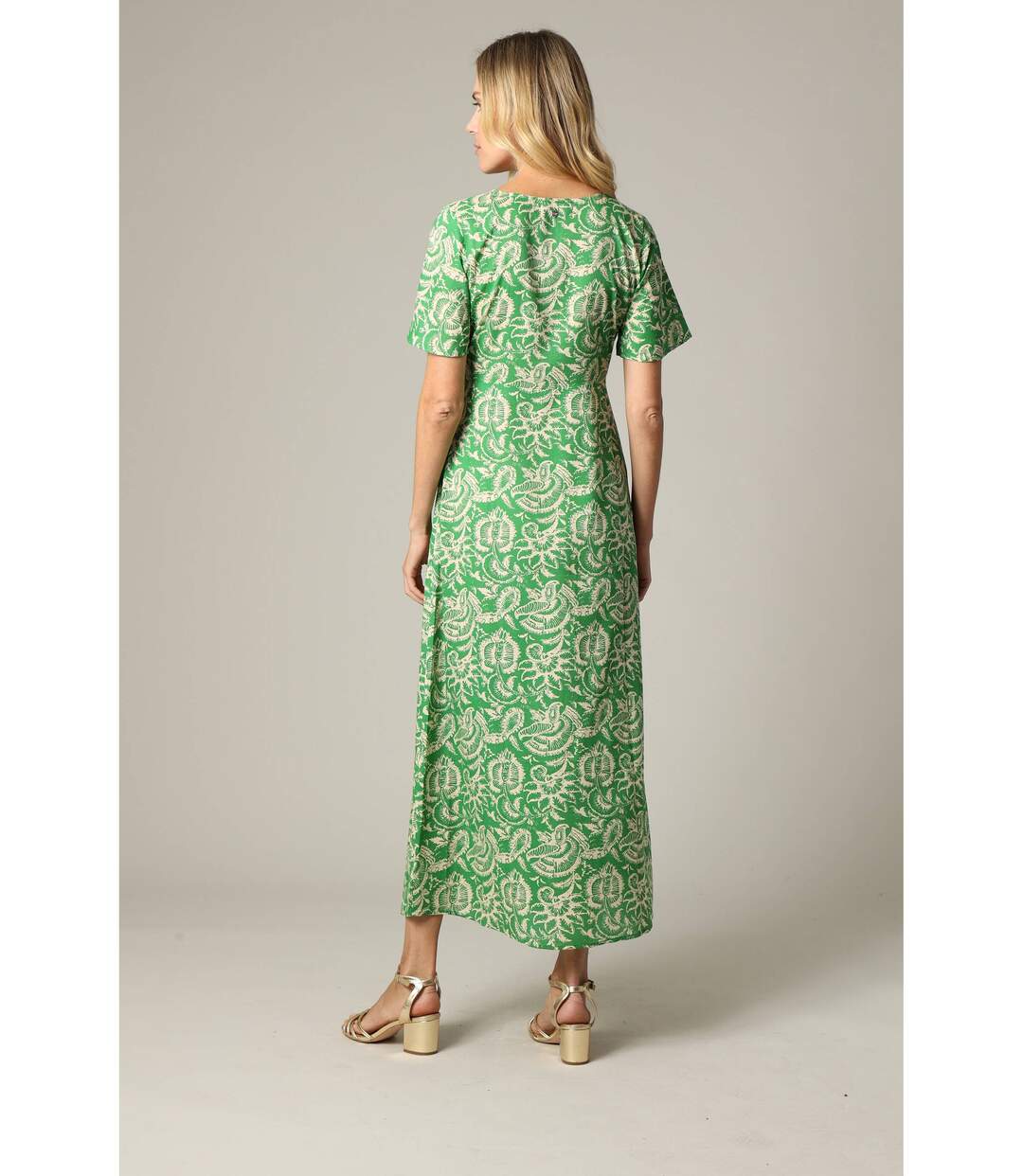 Robe longue bohème en viscose, motifs cachemire MENILDA-3