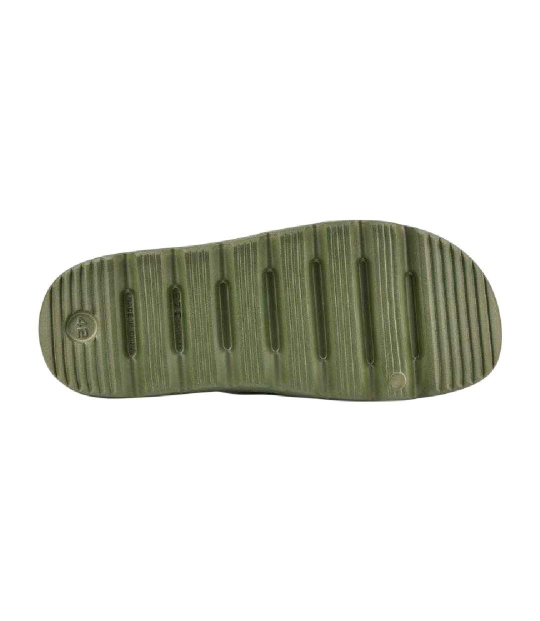 Mens Lou Minimalist Summer Flat Slides Green Coqui-4