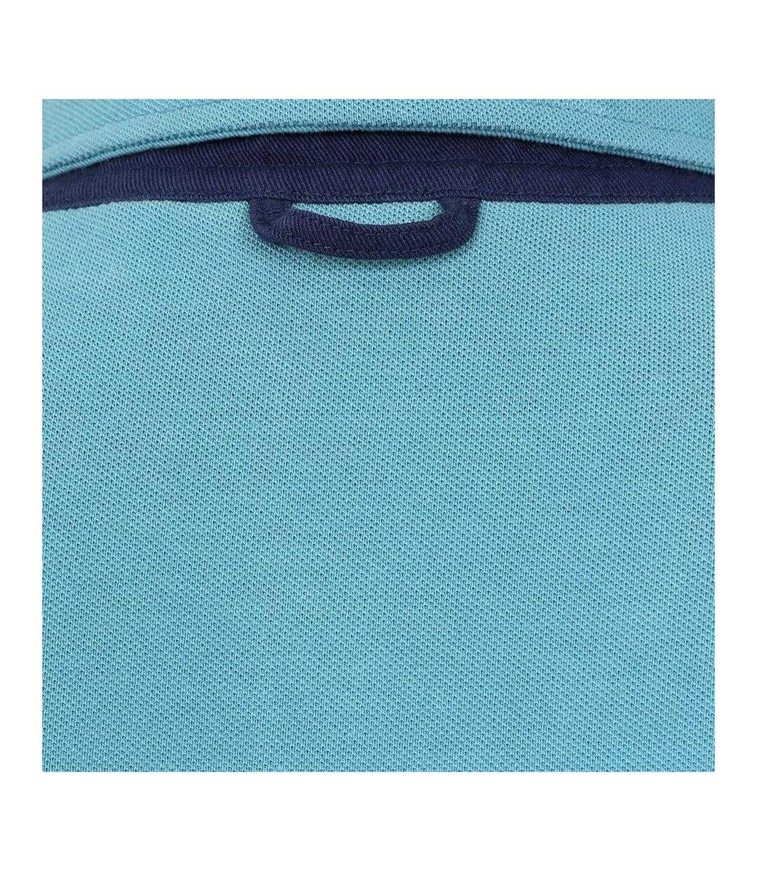 Womens/ladies Contrast Detail Polo Shirt Spearmint Lazy Jacks-4