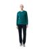Unisex adult zion recycled cotton crew neck sweatshirt verdigris Iqoniq-3