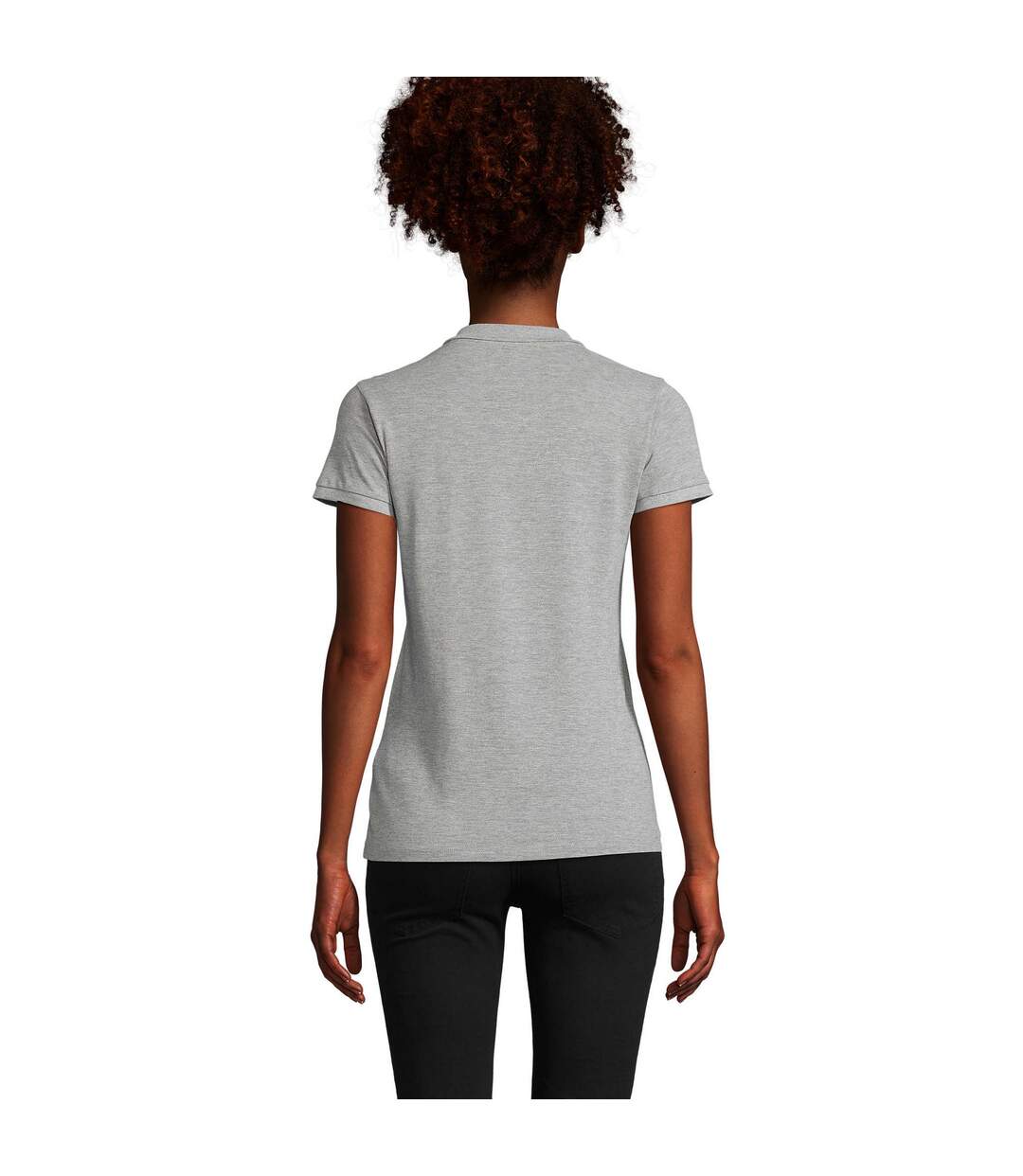 Polo Planet Femme Gris Chiné SOLS-2