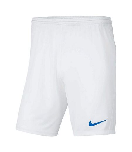 Short De Foot Park Homme Blanc Bleu Nike