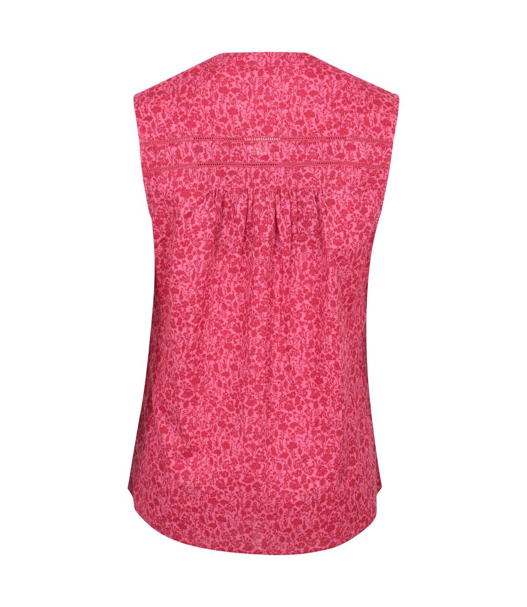 Womens/ladies petra floral pattern sleeveless shirt red Mountain Warehouse-2