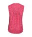 Womens/ladies petra floral pattern sleeveless shirt red Mountain Warehouse-2