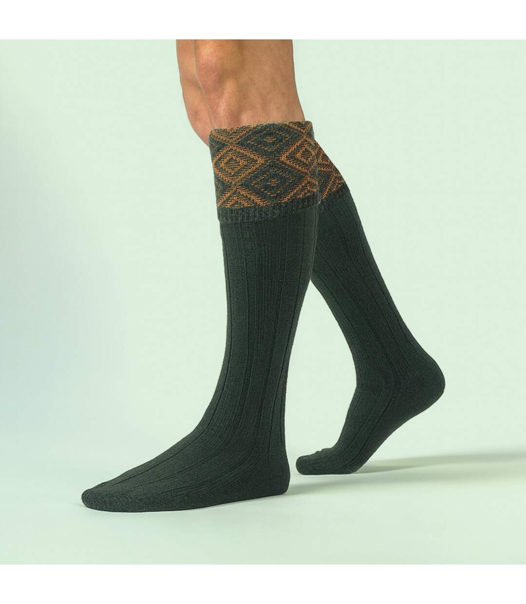 Mens Long Shooting Wool Socks Warm Country for Walking & Hunting-3