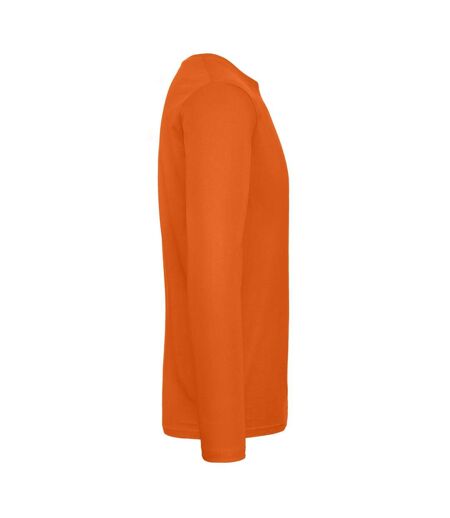 T-shirt Manches Longues #e190 Homme Orange Foncé B&C
