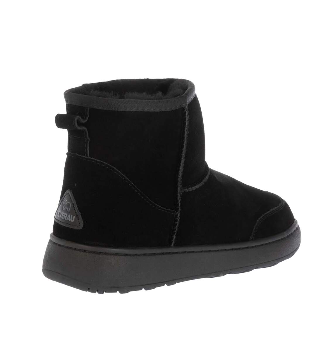 Womens/ladies Rosella Leather Outdoor Boots Black EverAu-4