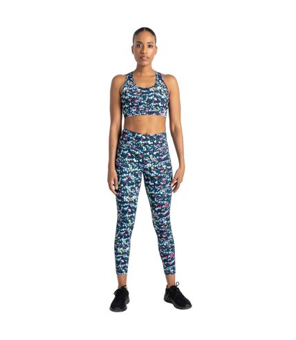 Dare 2B Womens/Ladies Swift Dash Print Sports Bra (Moonlight Denim) - UTRG8949