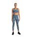 Dare 2B Womens/Ladies Swift Dash Print Sports Bra (Moonlight Denim) - UTRG8949