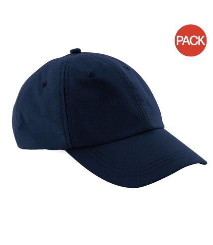 Lot de 2  casquettes imperméables adulte bleu marine Beechfield