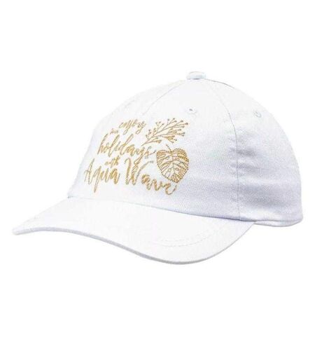 Casquette De Baseball Carol Enfant Blanc Doré Aquawave