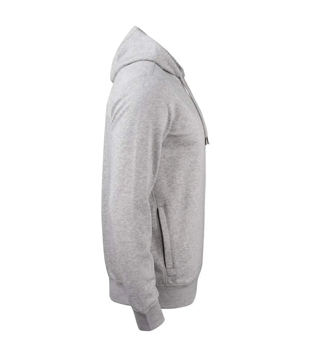 Sweat À Capuche Premium Homme Gris Chiné Clique-4