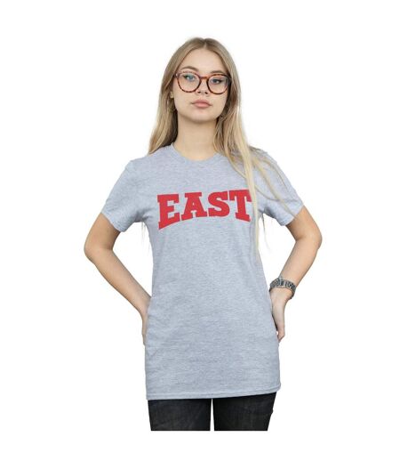 Disney Femmes/Les femmes High School Musical The Musical East High T-Shirt Boyfriend en coton (Gris sportif) - UTBI28215