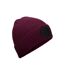 Bonnet fashion adulte bordeaux / noir Beechfield