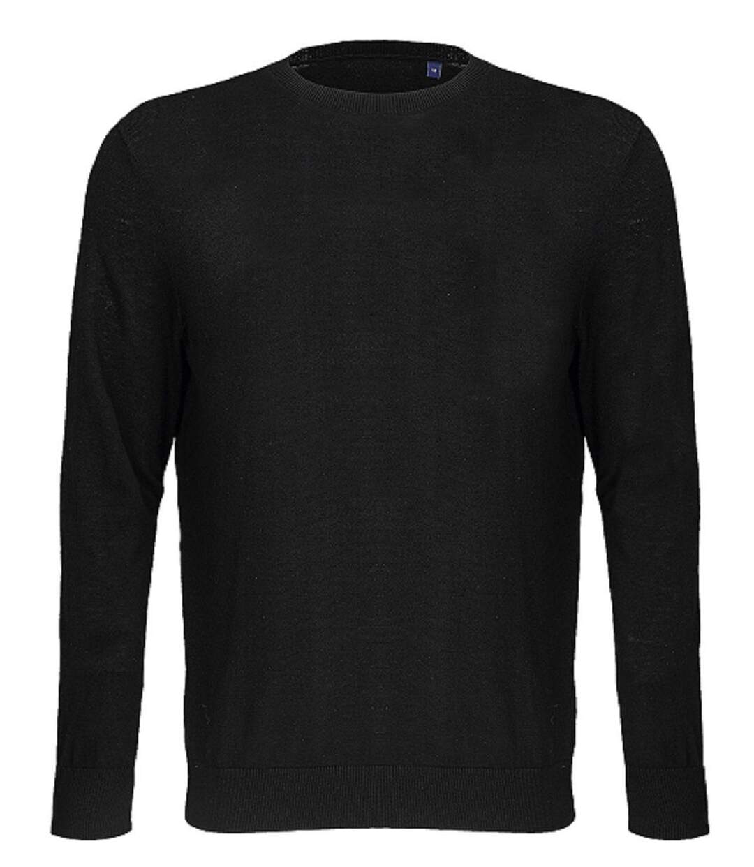 Pull col rond en laine merinos - Homme - 04037 - noir