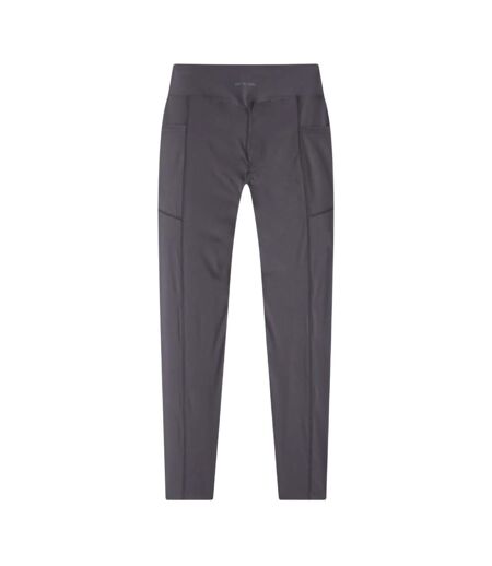 Womens/ladies Leah Pocket Leggings Charcoal Animal