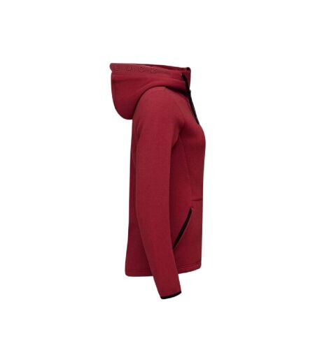 Womens/ladies Pemberton Lightweight Full Zip Hoodie Biking Red Cutter & Buck